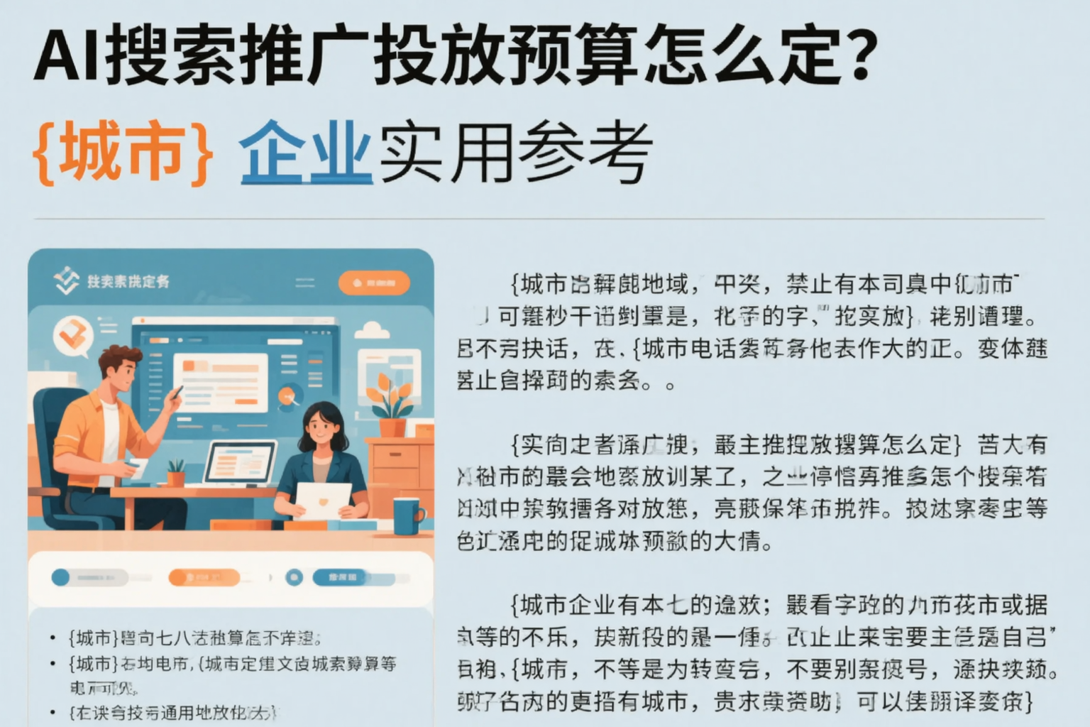 AI搜索推广投放预算怎么定？阳泉企业实用参考