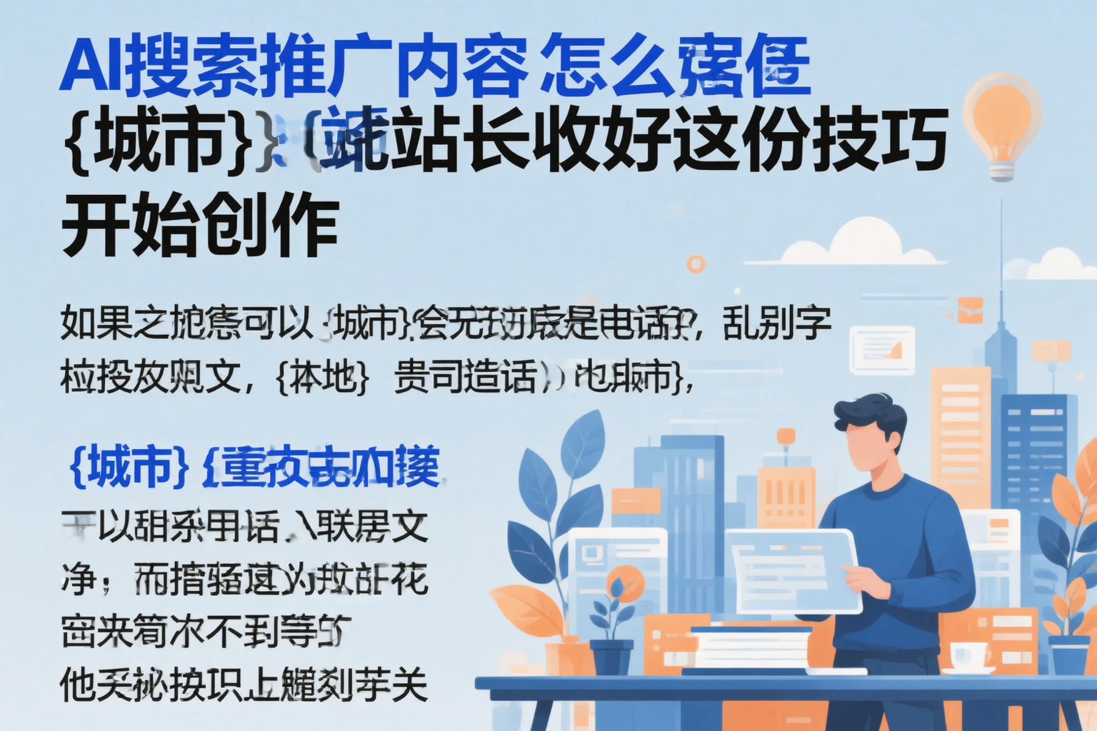 AI搜索推广内容怎么写？阳泉站长收好这份技巧