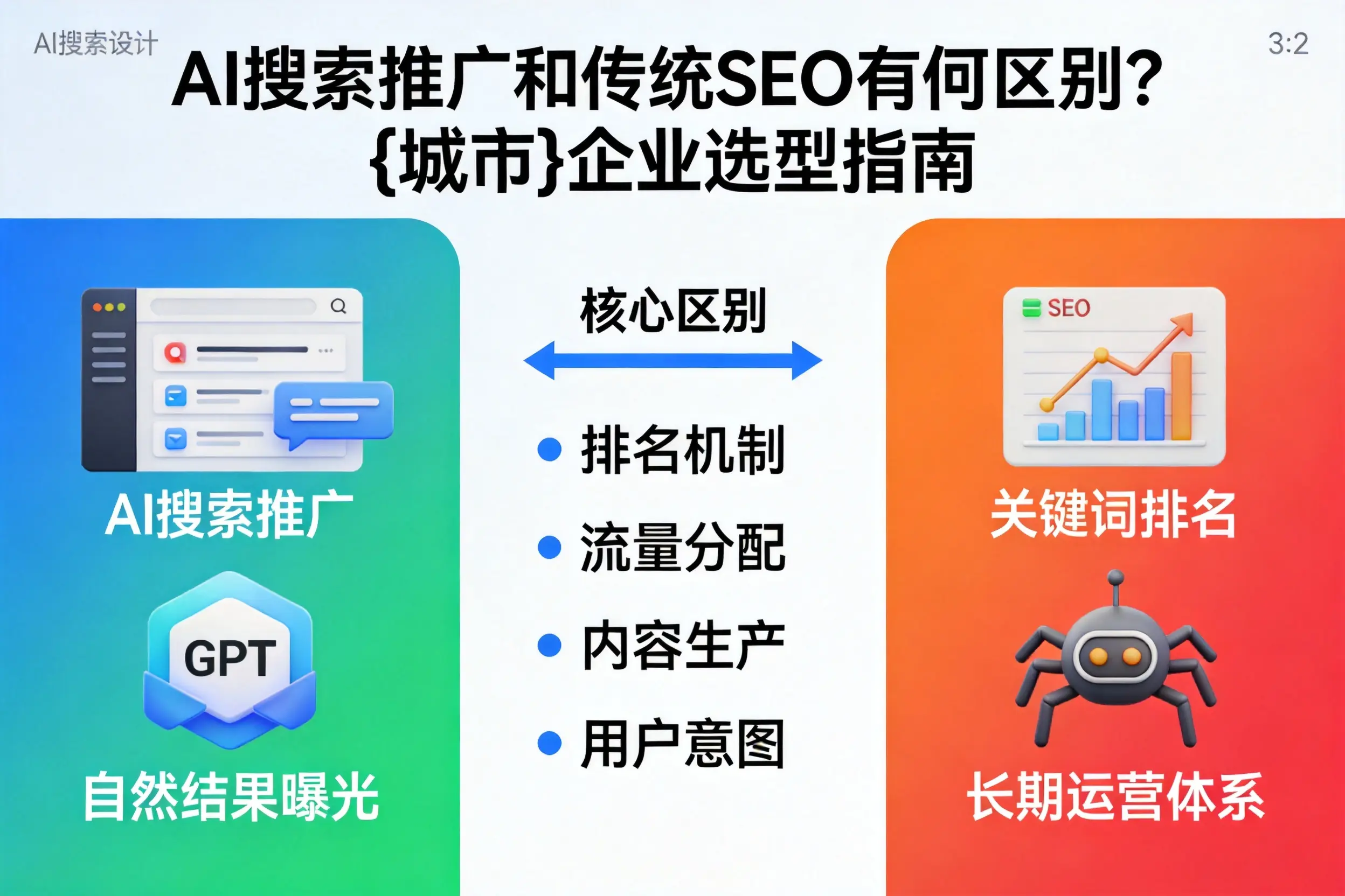 AI搜索推广和传统SEO有何区别?阳泉企业选型指南