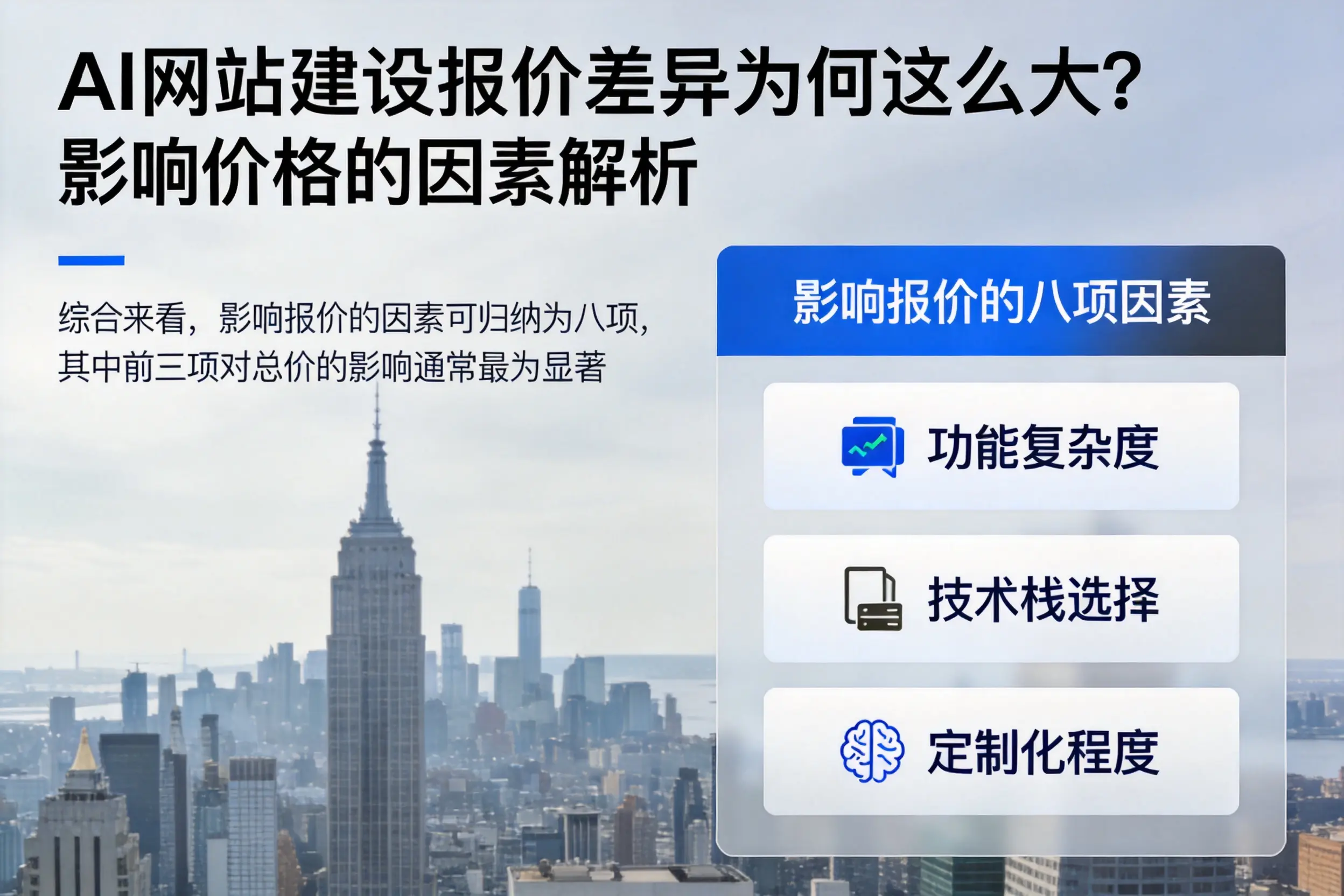 阳泉AI网站建设报价差异为何这么大?影响价格的因素解析