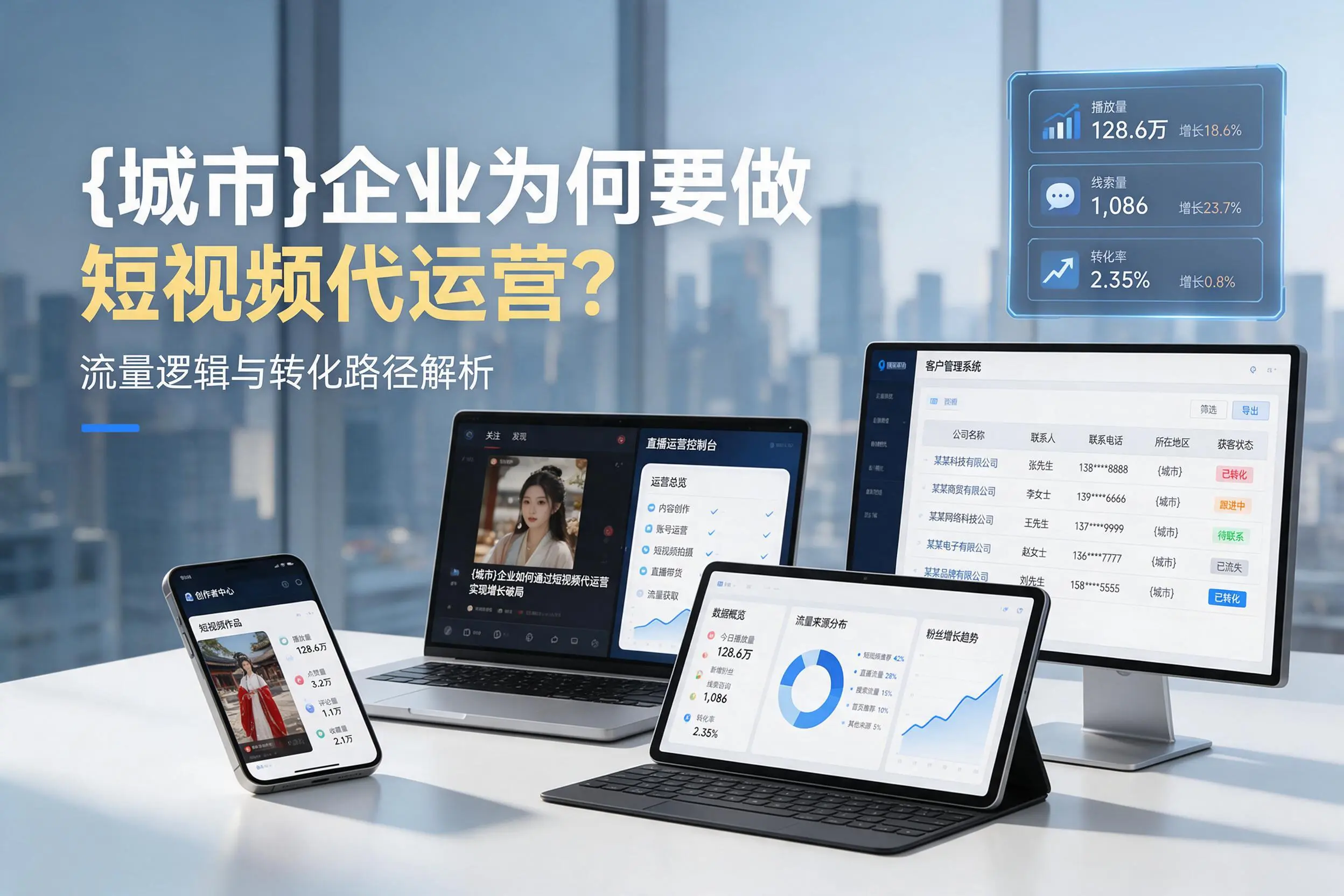 阳泉企业为何要做短视频代运营?流量逻辑与转化路径解析