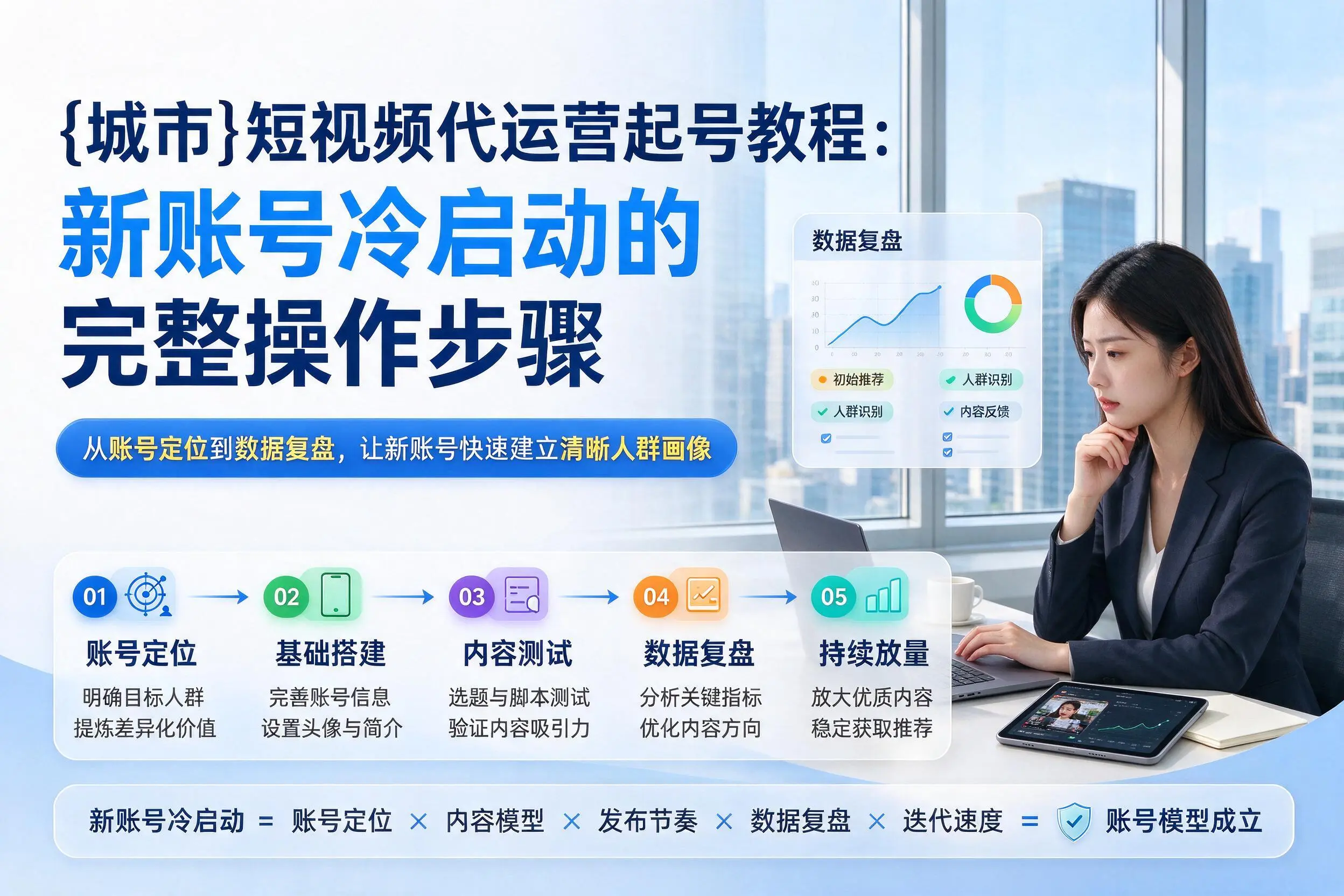 阳泉短视频代运营起号教程：新账号冷启动的完整操作步骤