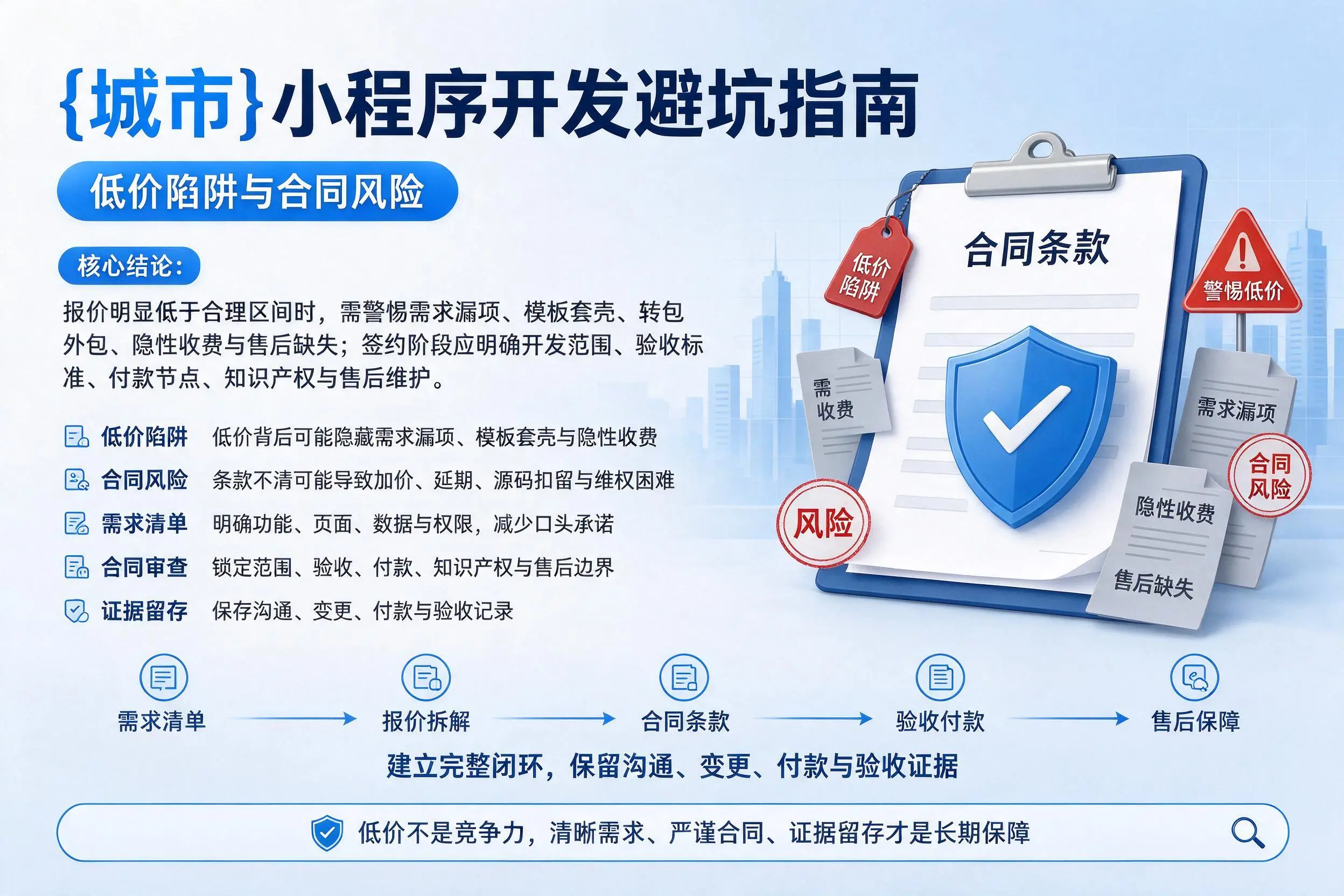 阳泉小程序开发避坑指南：低价陷阱与合同风险