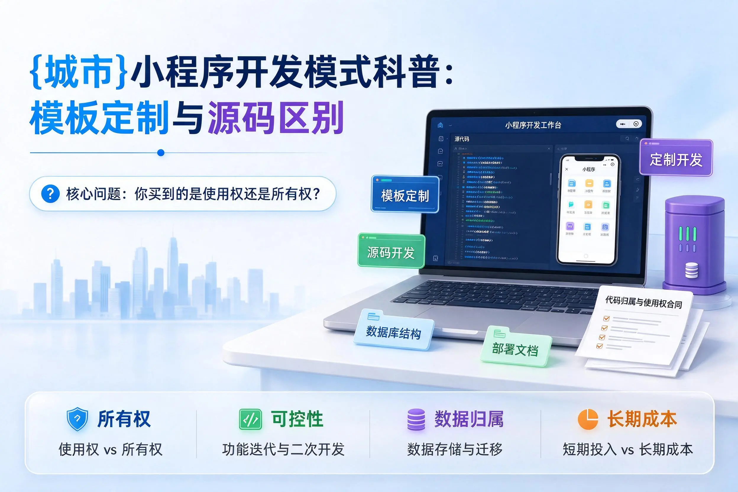 阳泉小程序开发模式科普：模板定制与源码区别