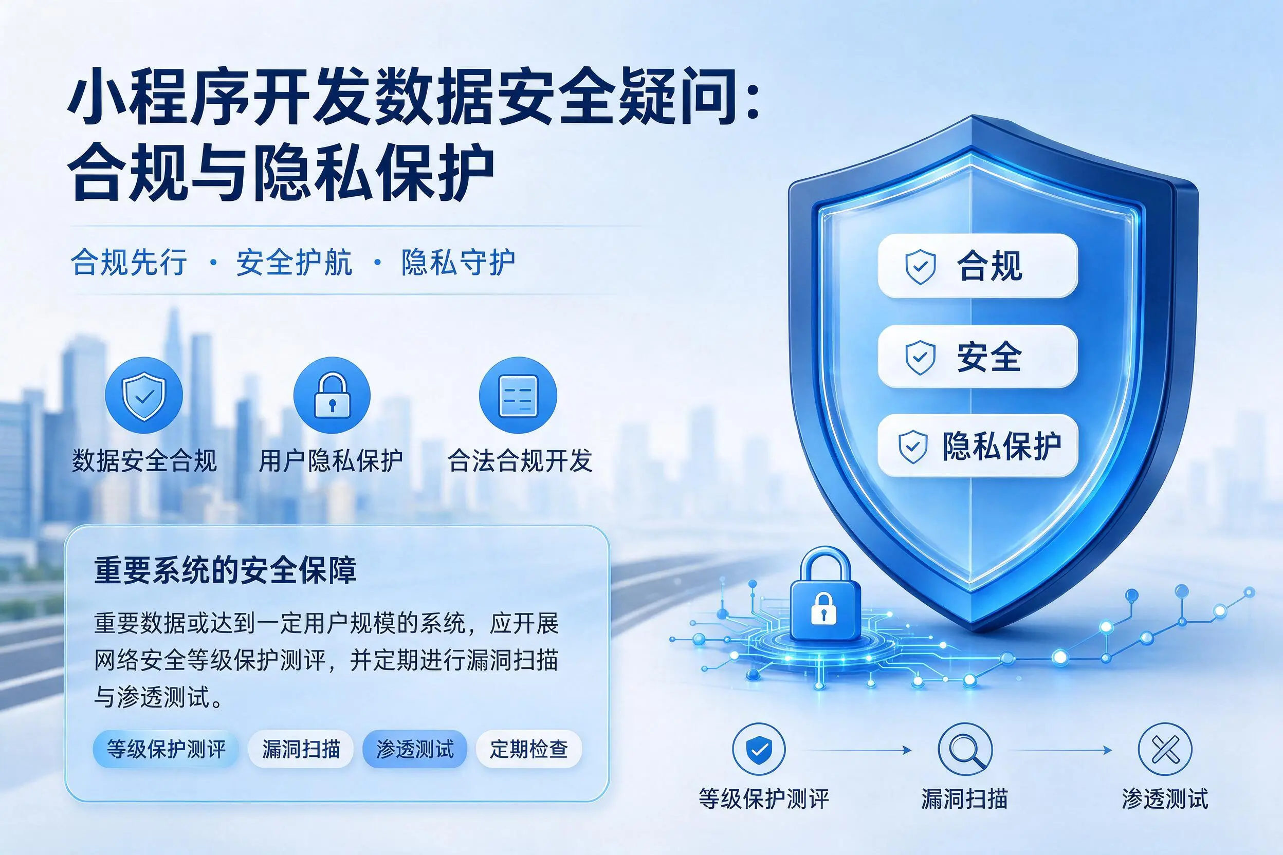 阳泉小程序开发数据安全疑问:合规与隐私保护