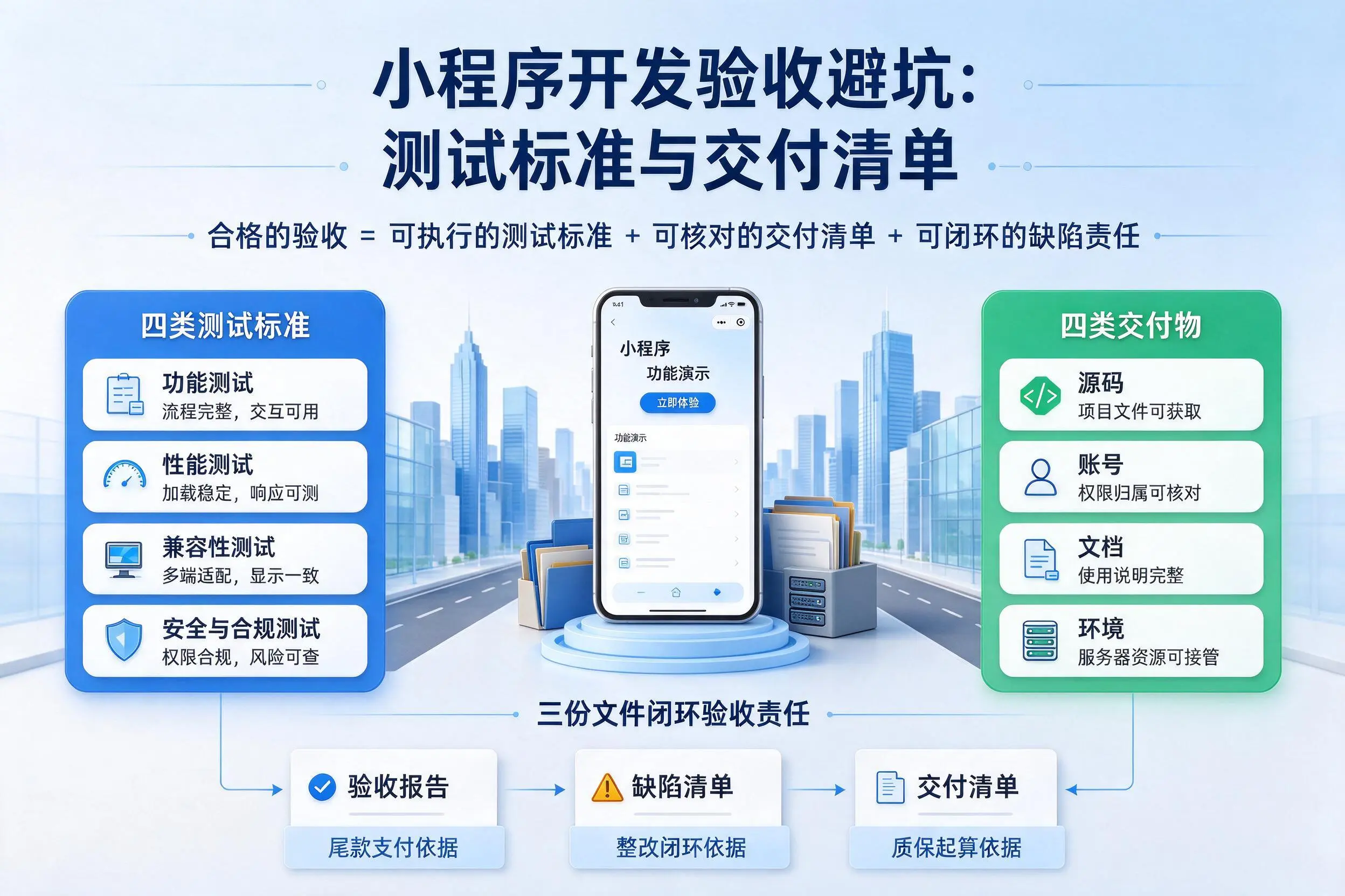 阳泉小程序开发验收避坑:测试标准与交付清单