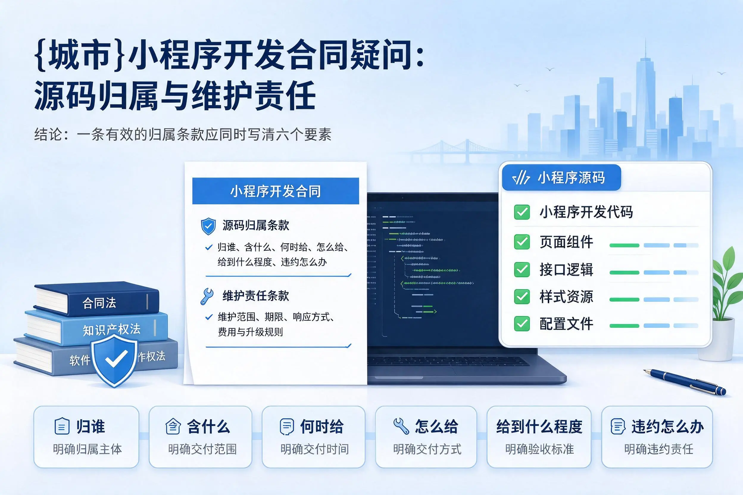 阳泉小程序开发合同疑问:源码归属与维护责任