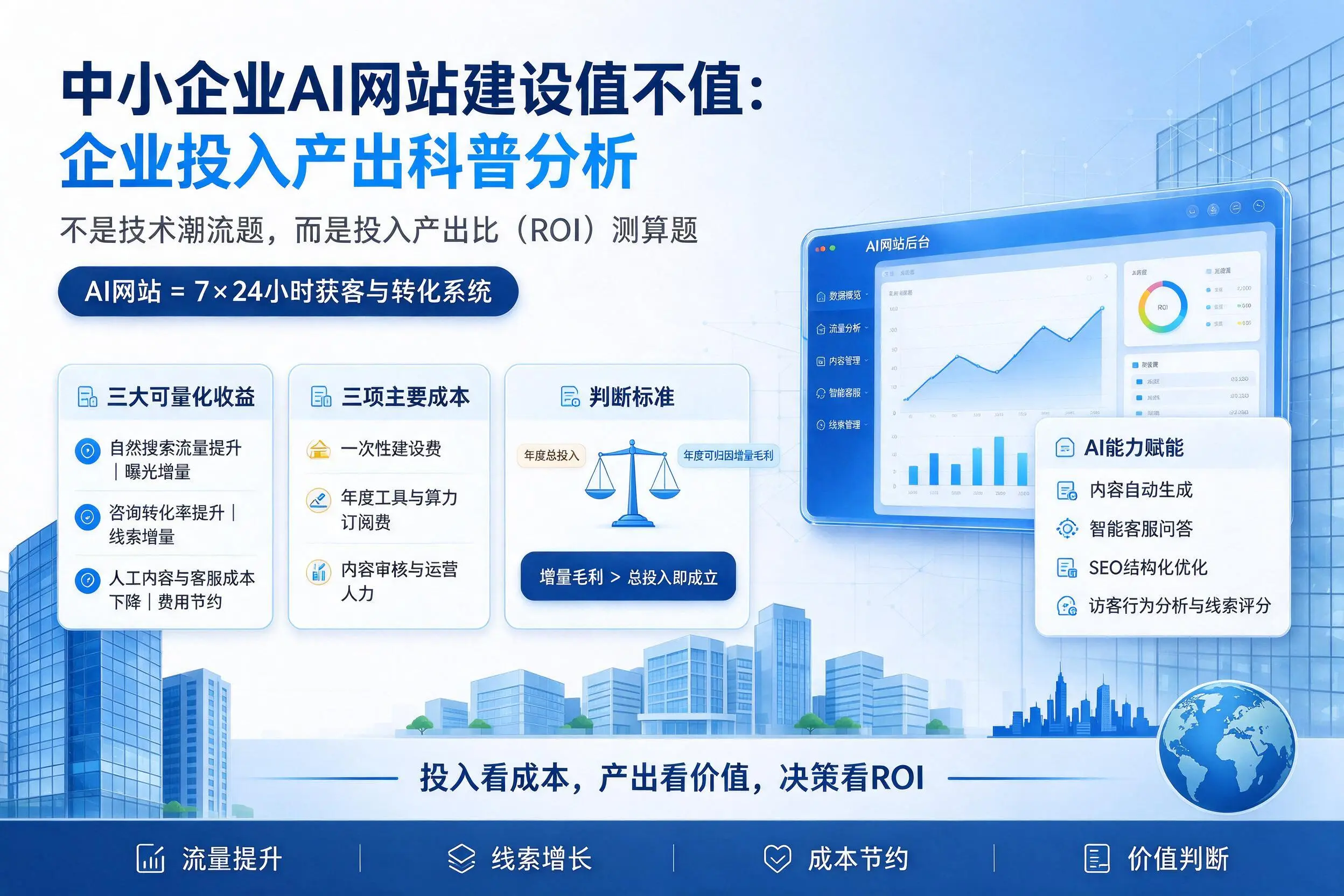 中小企业AI网站建设值不值:阳泉企业投入产出科普分析