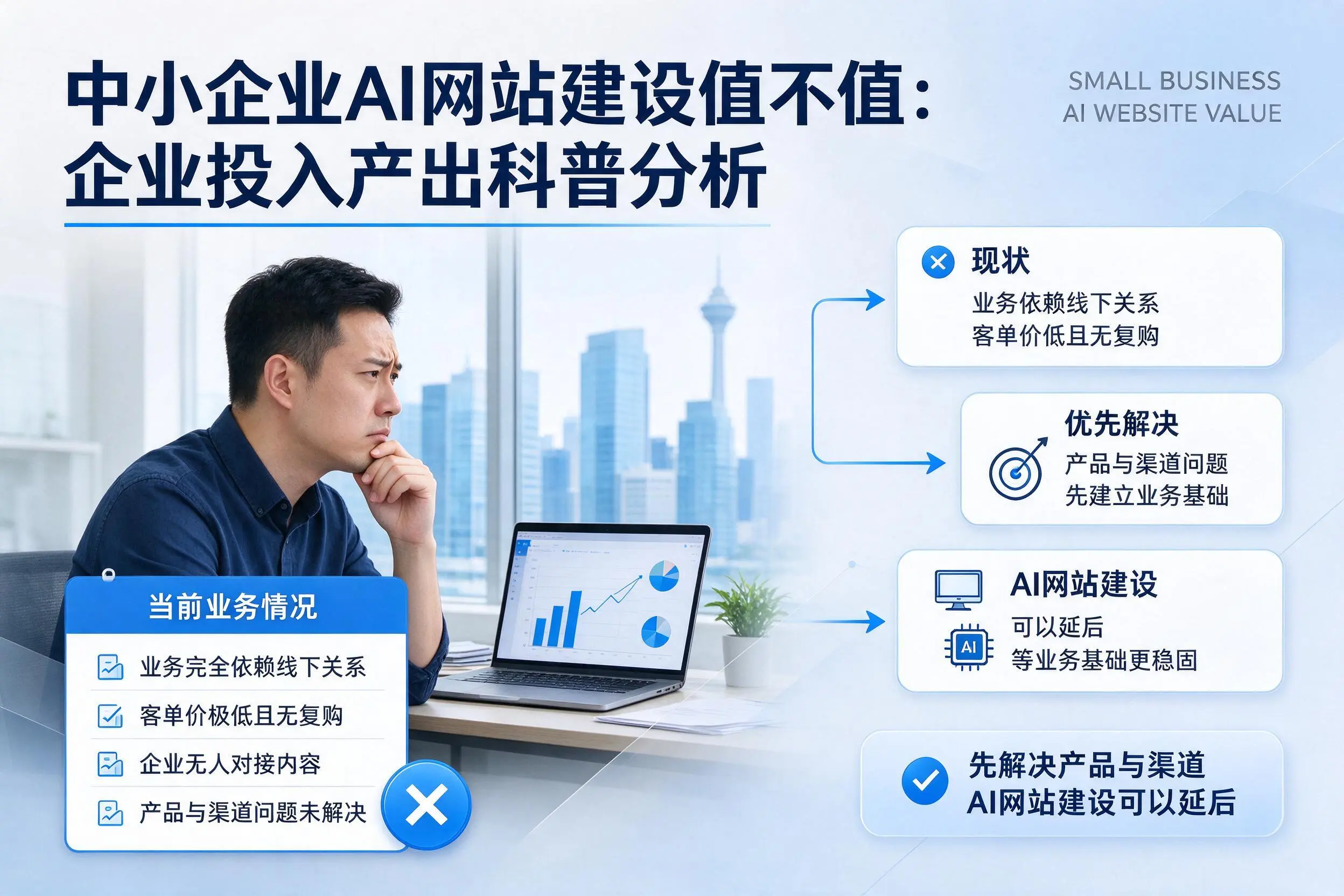 中小企业AI网站建设值不值:阳泉企业投入产出科普分析