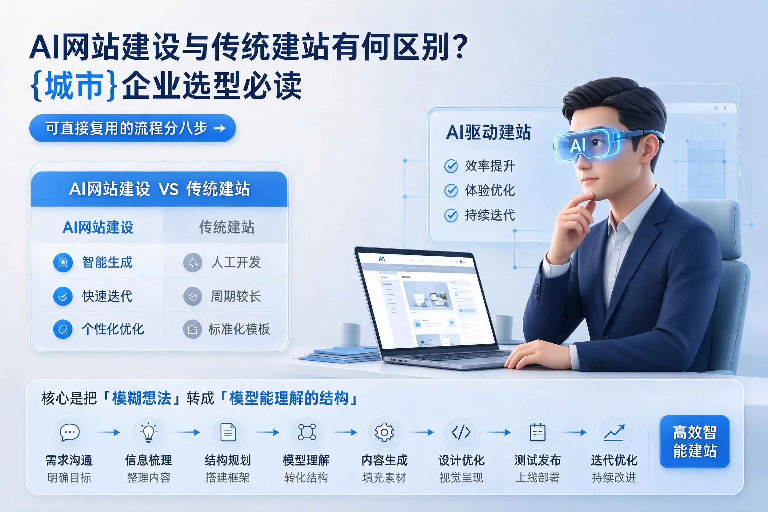 AI网站建设与传统建站有何区别?阳泉企业选型必读