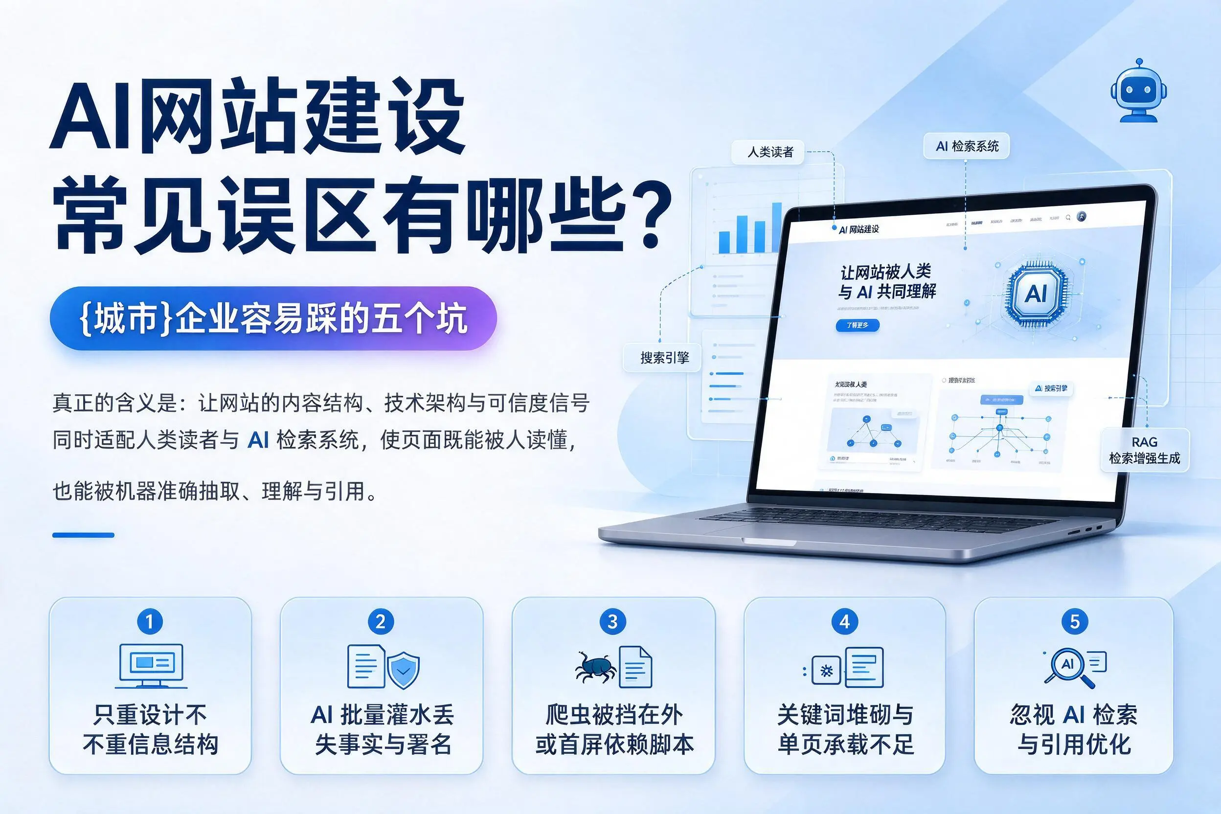 AI网站建设常见误区有哪些?阳泉企业容易踩的五个坑