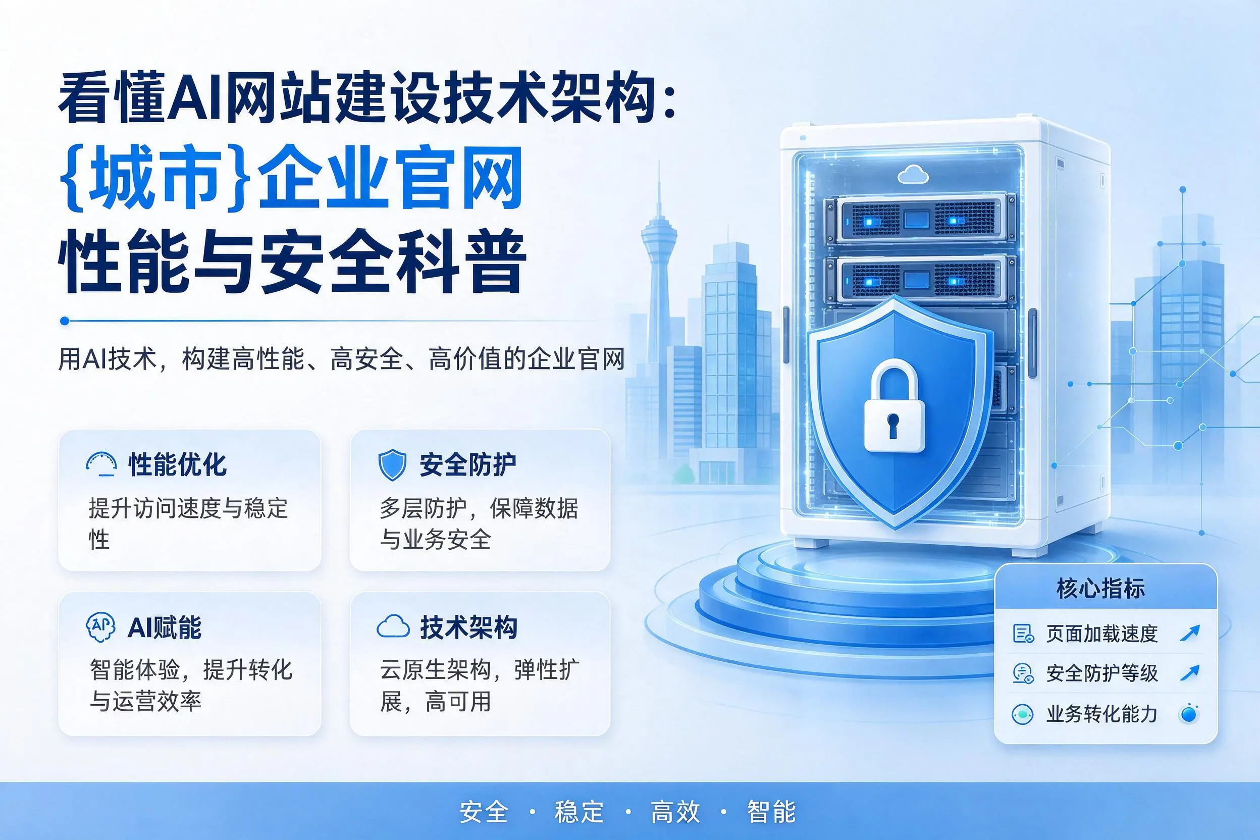 看懂AI网站建设技术架构：阳泉企业官网性能与安全科普