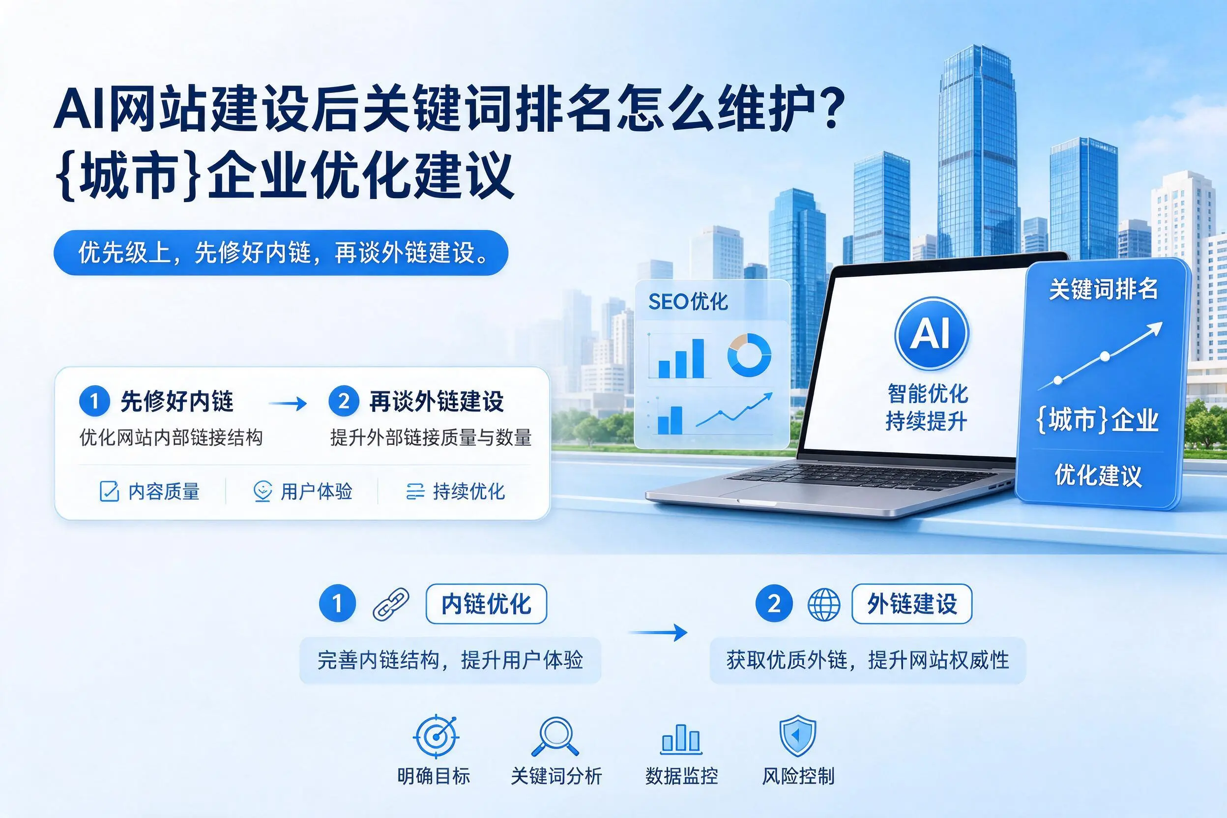 AI网站建设后关键词排名怎么维护?阳泉企业优化建议