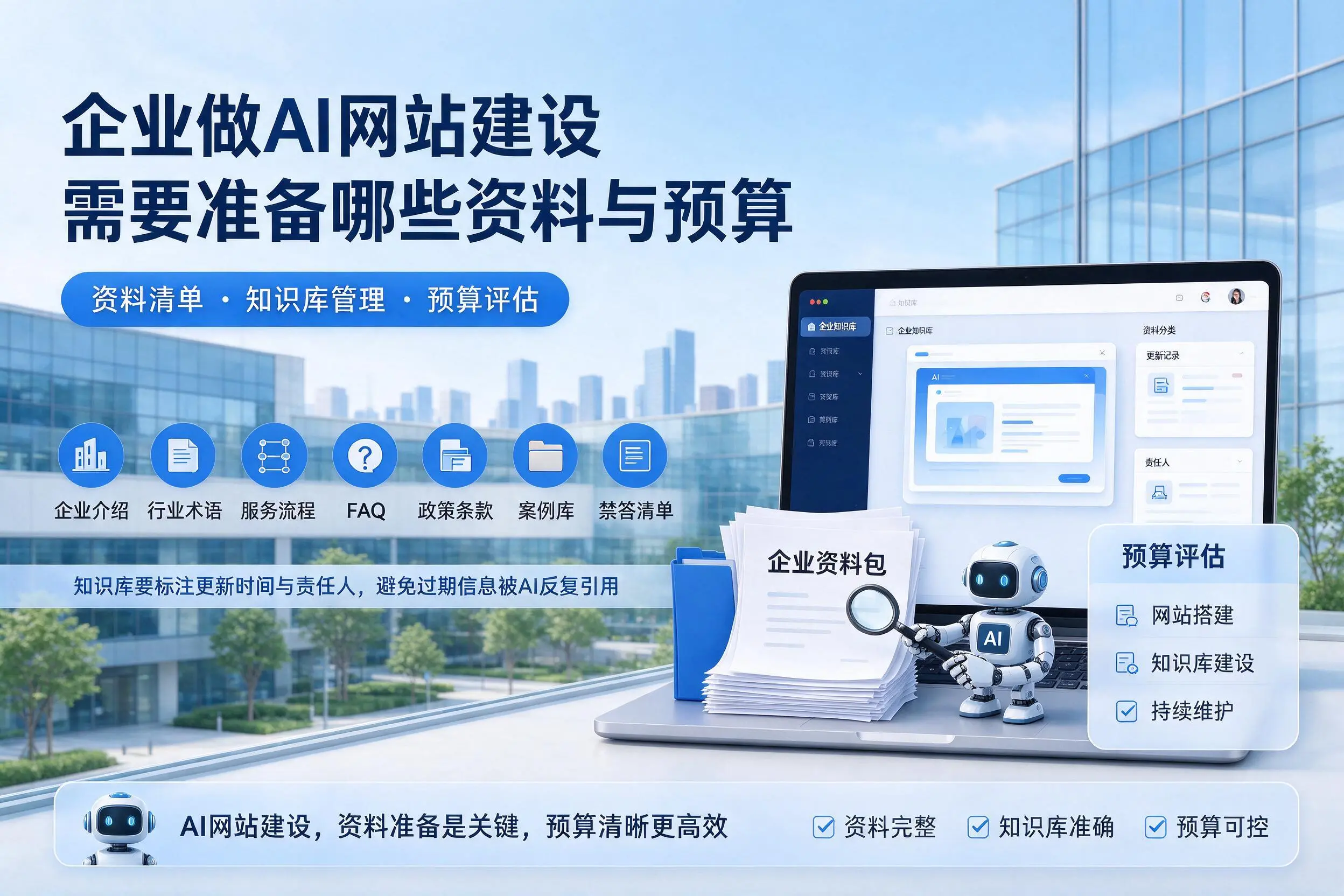 阳泉企业做AI网站建设需要准备哪些资料与预算