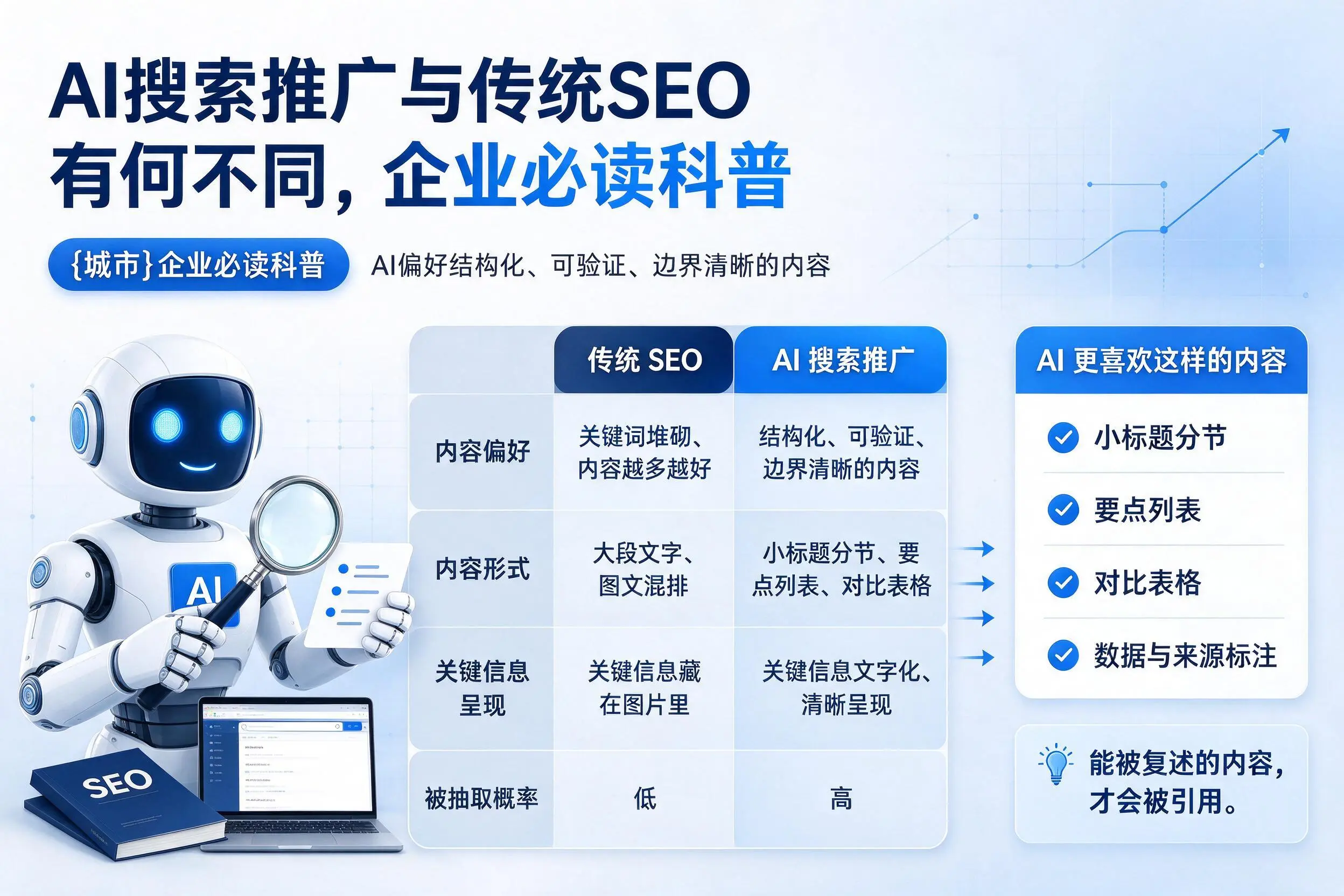 AI搜索推广与传统SEO有何不同,阳泉企业必读科普